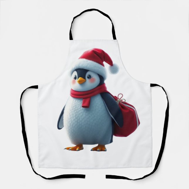Tablier Christmas penguin (Recto)
