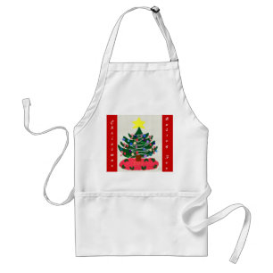 Tablier Christmas Tree Baking Cookies Apron