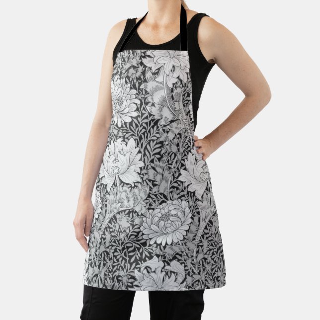 Tablier Chrysanthemum Gray, William Morris (Insitu)