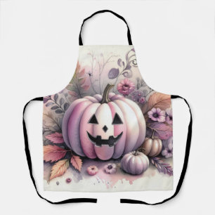 Tablier Chute Halloween peinture citrouille aquarelle