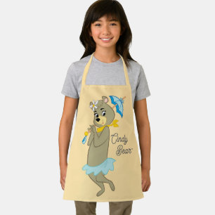 Tablier Cindy Bear tenant le parasol