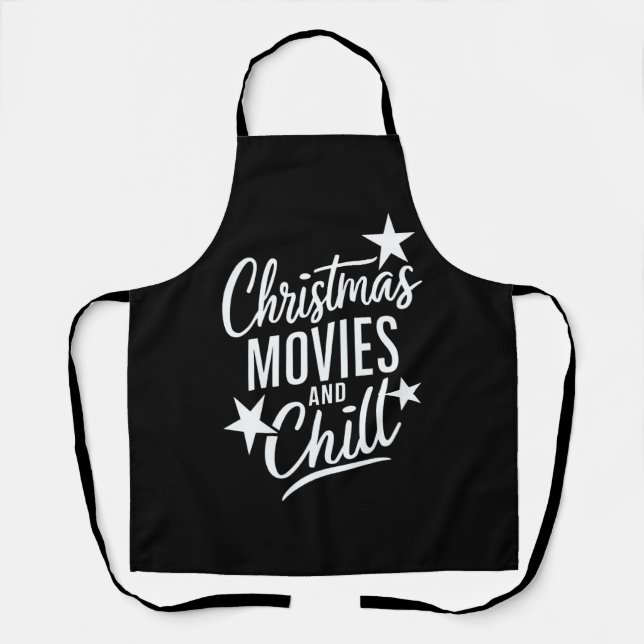 Tablier Cinéma De Noël Et Cadeau De Famille De Fête (Recto)