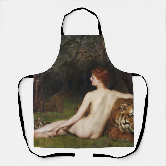 Tablier Circe (Woman With Wild Cats) (by John Collier) (Recto)
