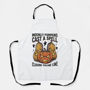Tablier Citation de citrouille d'Halloween Jack O Lantern