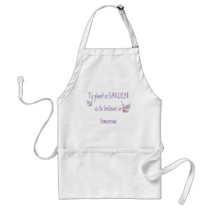 Tablier Citation de jardin inspirationnelle avec papillon