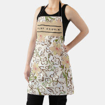Citation de Motif botanique vert rose mignon