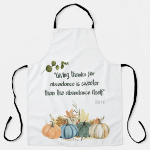 Tablier Citation de Rumi Thanksgiving - Bon thanksgiving