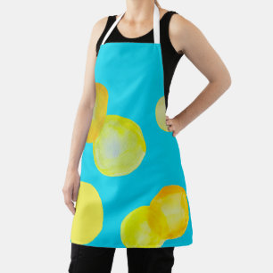 Tablier Citron jaune cercle