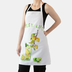 Tablier Citron Jus Cool Boire Citron Apron
