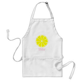 Tablier Citronnade rose Porton de citron personnalisé