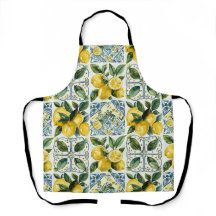 Citrons et carreaux italiens La Dolce Vita Motif
