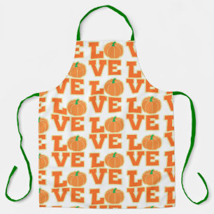 TABLIER CITROUILLE AMOUR