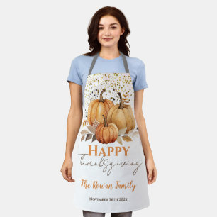 Tablier Citrouille bon thanksgiving