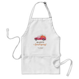 Tablier Citrouille de camion rouge Friendsgiving Automne S