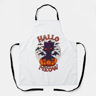 Tablier Citrouille d'Halloween Chatoween