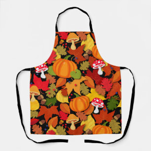 Tablier Citrouille et Feuille d'automne
