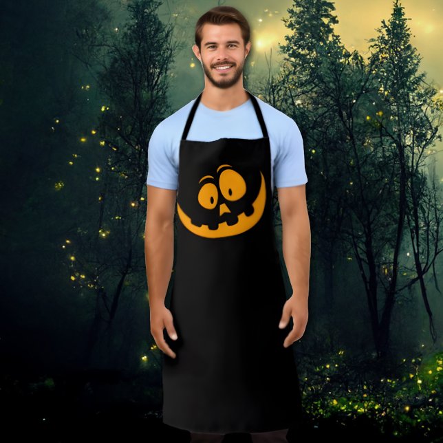 Tablier Citrouille Face, simple et élégant Halloween Apron (Créateur téléchargé)