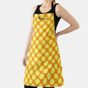 Tablier Citrouille Jaune Orange Automne Automne Halloween 
