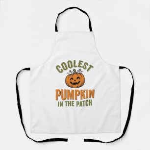 Tablier Citrouille la plus cool du patch Halloween vintage