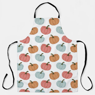 Tablier Citrouille rétro Thanksgiving Motif sans couture