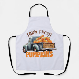 Tablier Citrouilles frais - Camion rustique