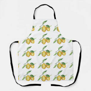 Tablier Citrus Lemons Vert Jaune Jardin Soleil Jardin