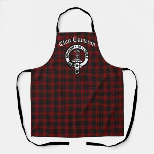 Tablier Clan Cameron Crest Badge et Tartan