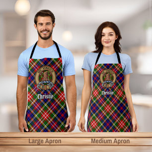 Tablier Clan Christie Crête sur Tartan