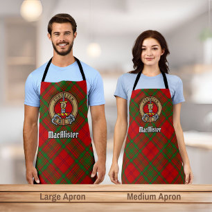 Tablier Clan MacAlister Crest sur Glenbarr Tartan