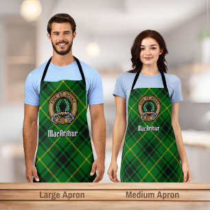 Tablier Clan MacArthur Crest sur Tartan