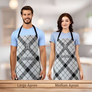 Tablier Clan MacFarlane Tartan noir et blanc