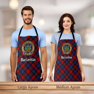 Tablier Clan MacLachlan Crest sur Tartan
