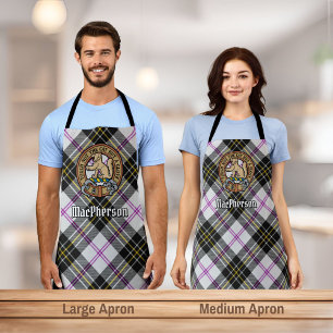 Tablier Clan MacPherson Crest sur la robe Tartan Apron