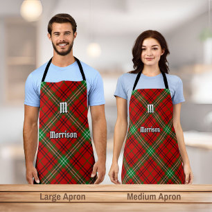 Tablier Clan Morrison Red Tartan Apron