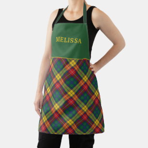 Tablier Clan Tartan personnalisé Buchanan Plaid Motif