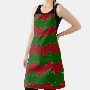 Tablier Classic red and green christmas