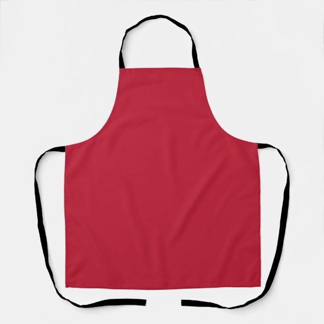 Tablier Classic solide Vrai rouge (Recto)