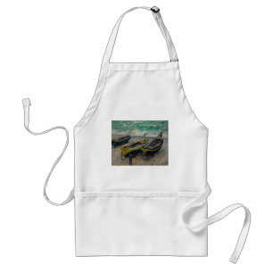Tablier Claude Monet peignant la nature artistique de