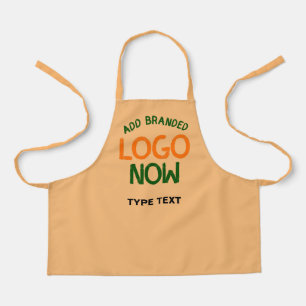 TABLIER CLIENTÈLE DE MODE ORANGE PECHE PROPRE CONTEMPORAIN