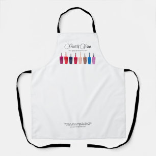 Tablier Clou Polonais Couleur Ensemble Salon à ongles