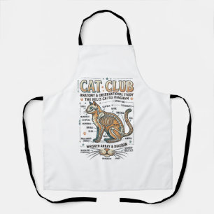Tablier Club Chat Anatomie du Chat Diagramme Scientifique
