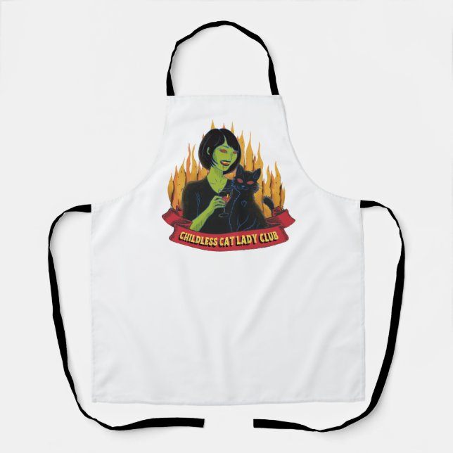 Tablier Club Lady Chat Enfant - Apron (Recto)