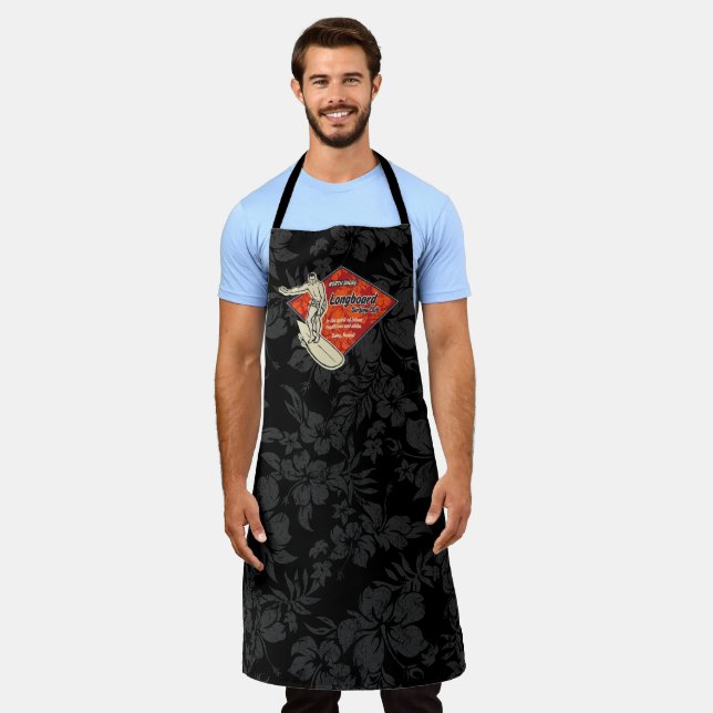 Tablier Club Surfing Diamond Hawaiian Print (Porté)