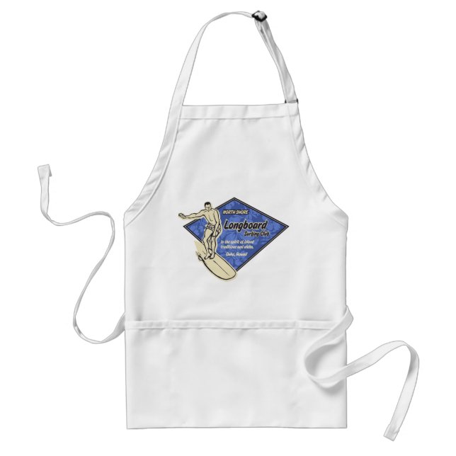 Tablier Club Surfing Hibiscus Diamond Chef's Apron (Devant)