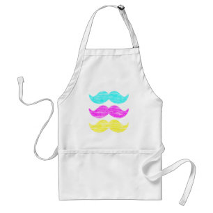 Tablier CMY Mustaches (style presse-lettres)