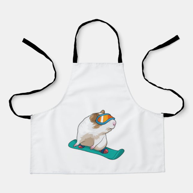 Tablier Cochon de Guinée Snowboard Snowboard (Recto)