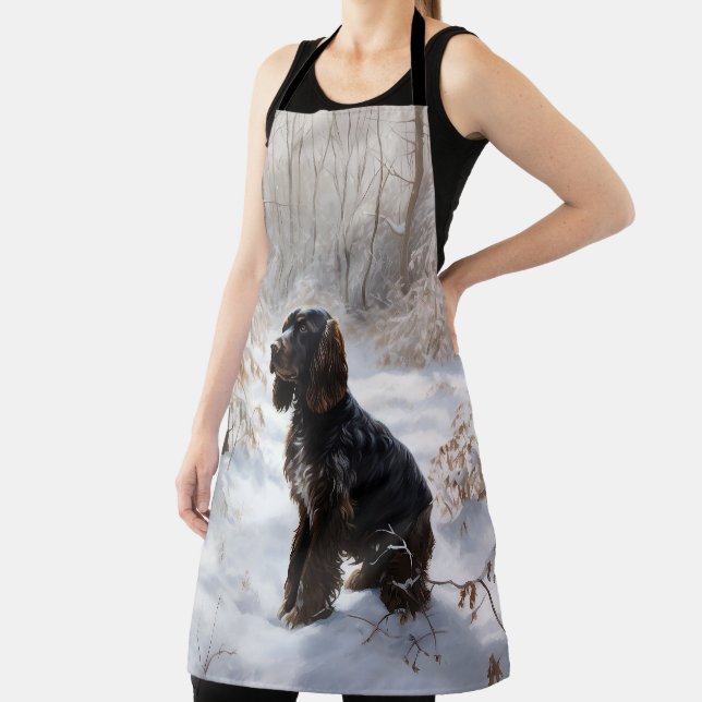 Tablier Cocker Spaniel Laisser Neige Noël (Insitu)