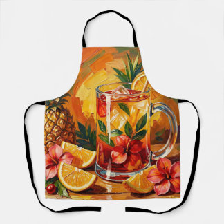 Tablier Cocktail Tropical Mai Tai à l'ananas
