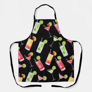 Tablier Cocktails Aquarelle Vibrants