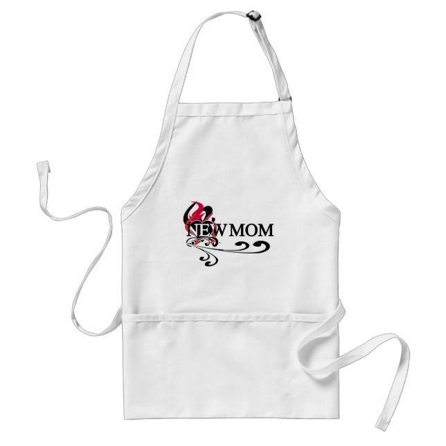 Tablier Coeur gothique Nouveau maman Tshirts et cadeaux (Devant)